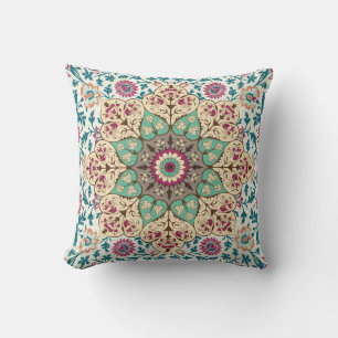 Medallion Melange: Multicolor Turkish Style Cushion