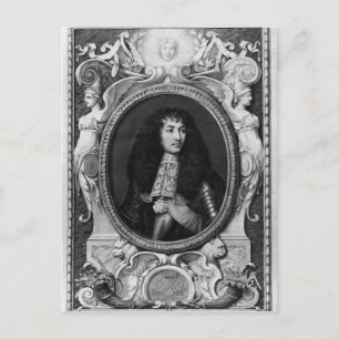 Medallion Portrait of Louis XIV Postcard