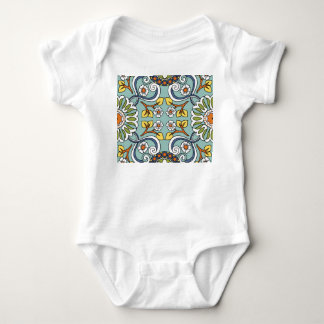 Medallion Turkish Style Vintage Pattern Baby Bodysuit