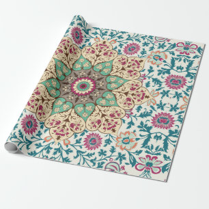 Medallion Vintage multi colour pattern in Turkish, Wrapping Paper