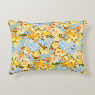 Medallions and Roses Decorative Cushion