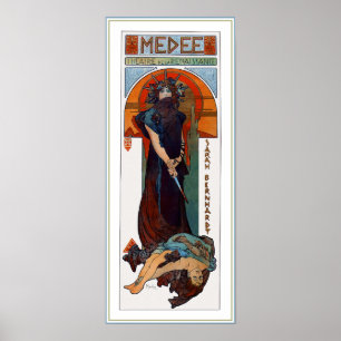 Medee (Medea) - Mucha - Art Nouveau Theatre ad Poster