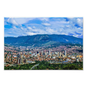 Medellín, Antioquia, Colombia City Photo Print
