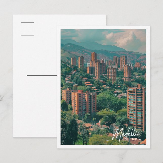 Medellin Colombia Art travel famous place Postcard (Front/Back)