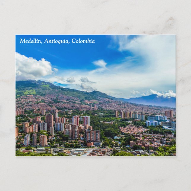 Medellín, Colombia Cerro El Volador Postcard (Front)