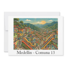 Medellin Colombia Comuna 13 Travel Art