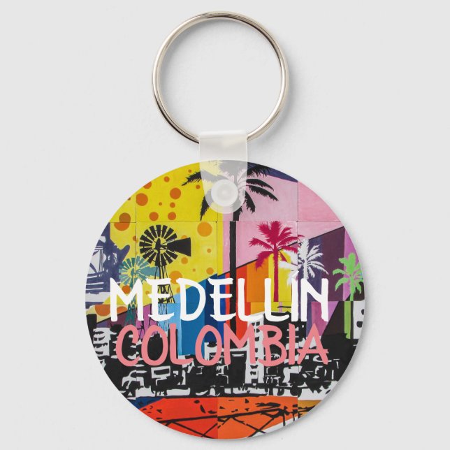 Medellin colombia key ring (Front)