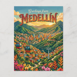 Medellín Colombia Postcard