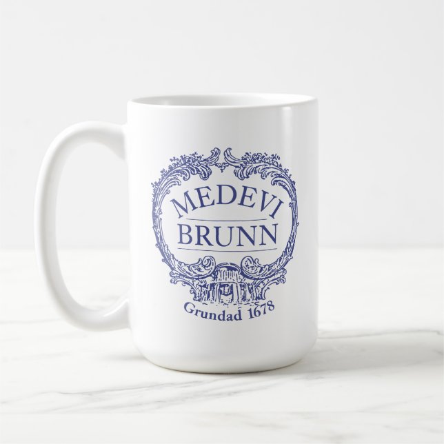 Medevi Brunn Logo Large Coffee Mug (Left)