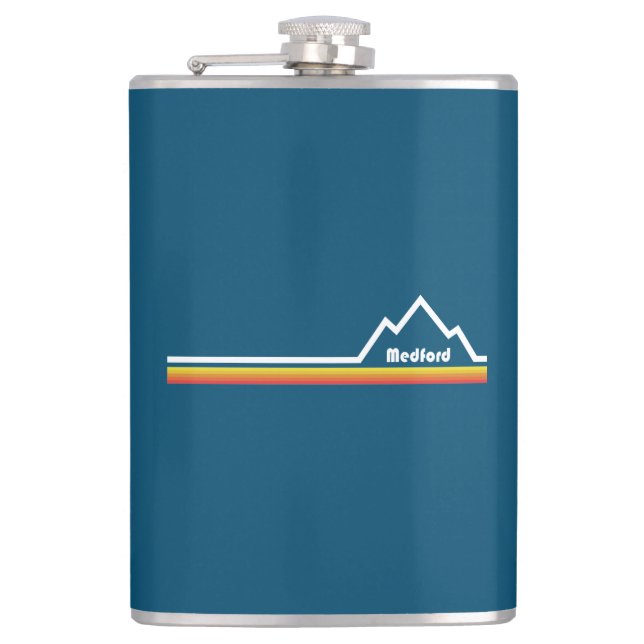 Medford Oregon Hip Flask (Front)