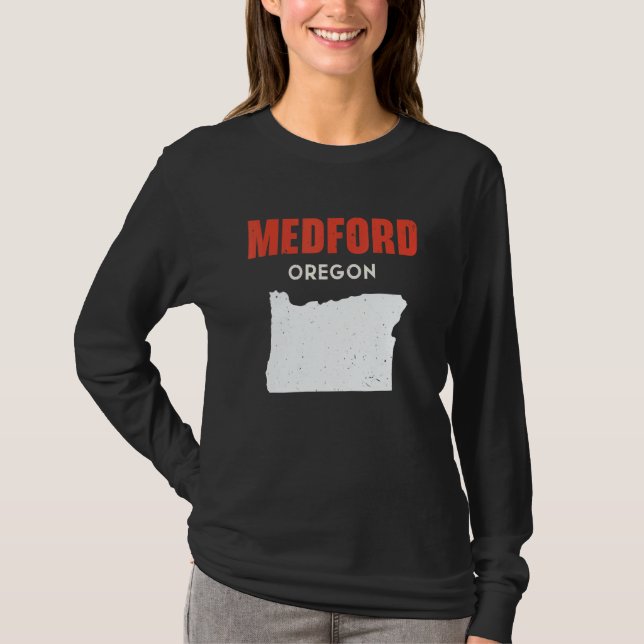 Medford Oregon USA State America Travel Oregonian T-Shirt (Front)