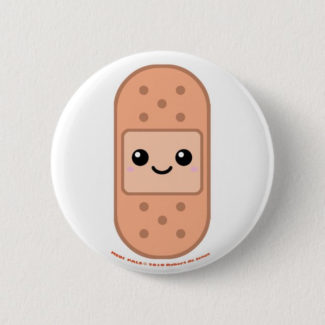Medi Pals Bandage 6 Cm Round Badge (Front)