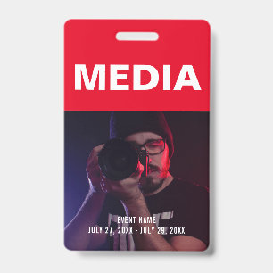 Media All Access Pass Event ID Badge