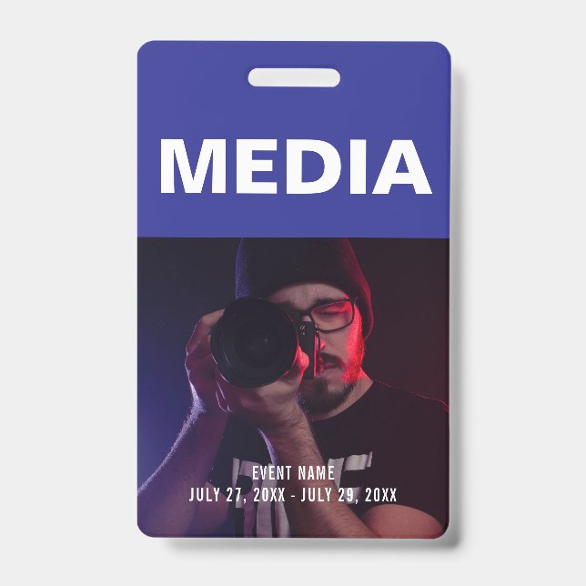 Media All Access Pass ID Badge (Front)