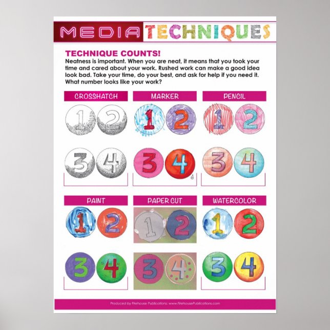 Media Techniques for Elementary School Poster (Front)