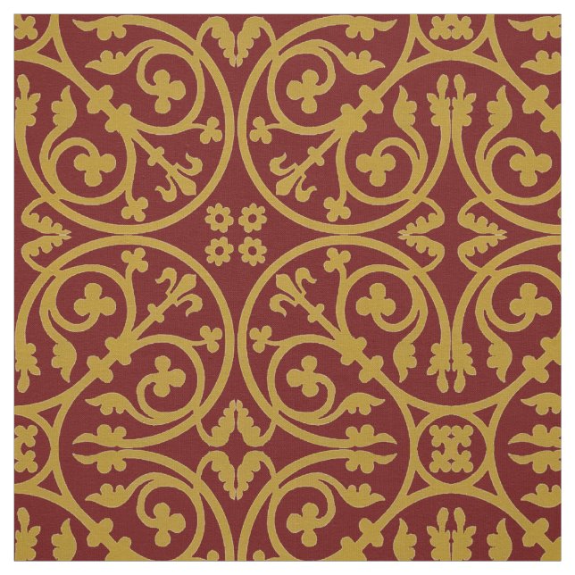 Mediaeval 13th Century Pattern Fabric (Swatch)