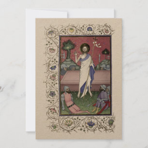 Mediaeval 1439 Resurrection of Christ Easter Holiday Card