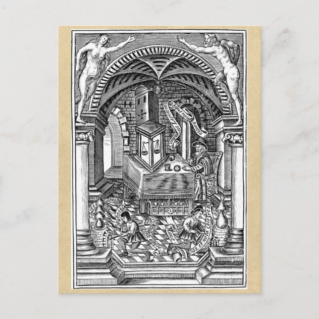 Mediaeval Alchemy and the Philosopher's Stone Postcard (Front)