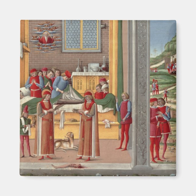 Mediaeval amputation scene magnet (Front)