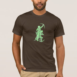 Mediaeval Archer and Crossbowman - Green T-Shirt