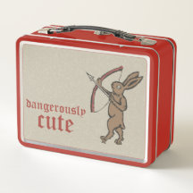 Mediaeval Archer Rabbit Metal Lunchbox