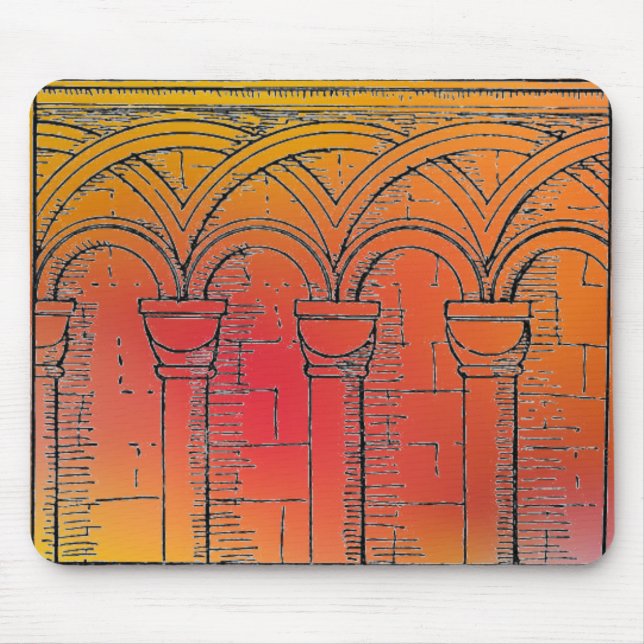 Mediaeval Architecture Mouse Pad (Front)