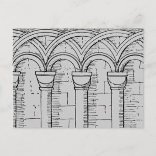Mediaeval Architecture Postcard