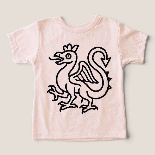 Mediaeval Basilisk Sigil Fantasy Heraldry Mythical (Design Front)