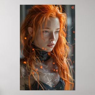 Mediaeval Battle Action Pose Midjourney Fashion De Poster