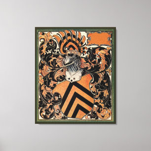 Mediaeval Belgian Coat of Arms Canvas Print