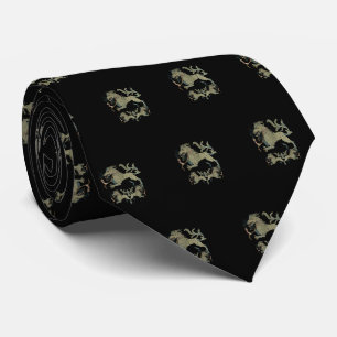 Mediaeval Bestiary Black Switzerland Tie