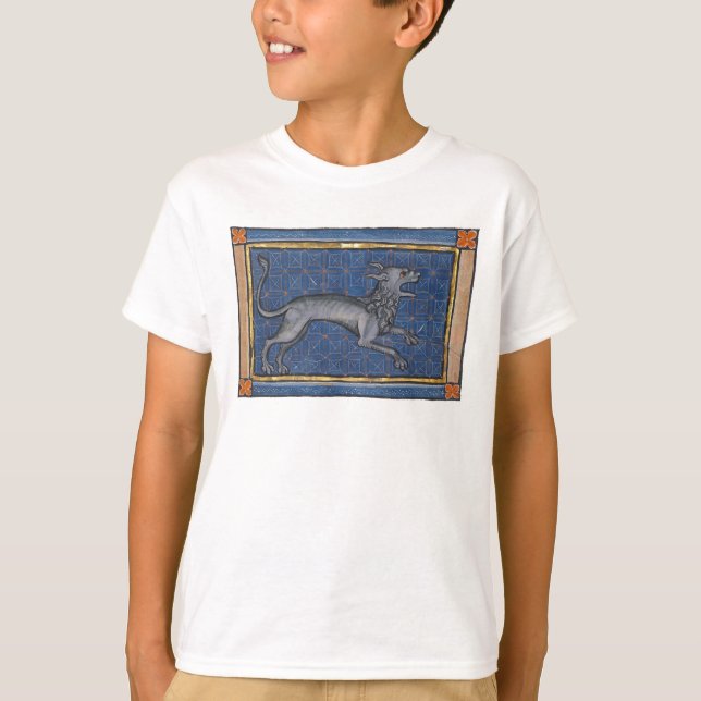 Mediaeval Bestiary Hyena c. 1270 T-Shirt (Front)