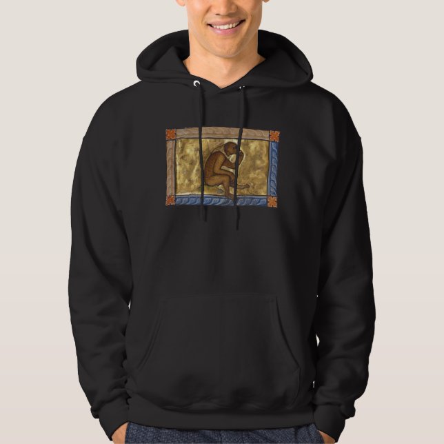 Mediaeval Bestiary Monkey c. 1270 Hoodie (Front)