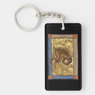 Mediaeval Bestiary Monkey c. 1270 Key Ring