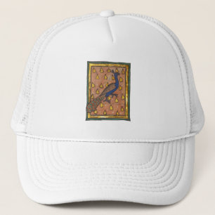 Mediaeval Bestiary Peacock c. 1270 Trucker Hat