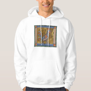 Mediaeval Bestiary Rooster c. 1270 Hoodie