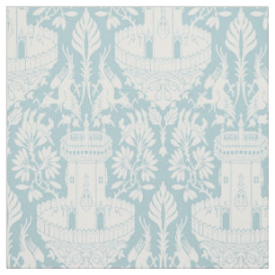 Mediaeval Birds and Fountains Fabric