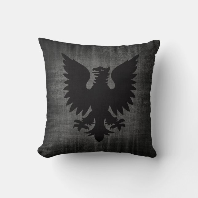 Mediaeval Black Velvet Cushion (Front)