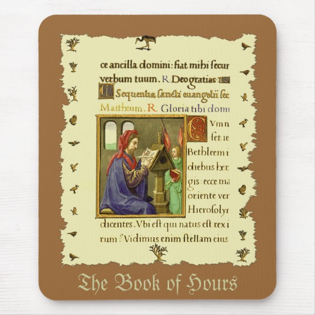 Mediaeval Book of Hours Mouse Pad (Front)