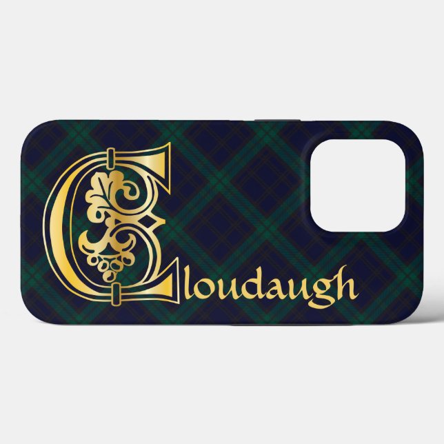 Mediaeval Botanical Decorative Capital C Case-Mate iPhone Case (Back (Horizontal))