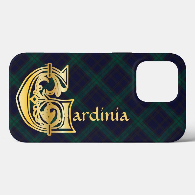 Mediaeval Botanical Decorative Capital G Case-Mate iPhone Case (Back (Horizontal))