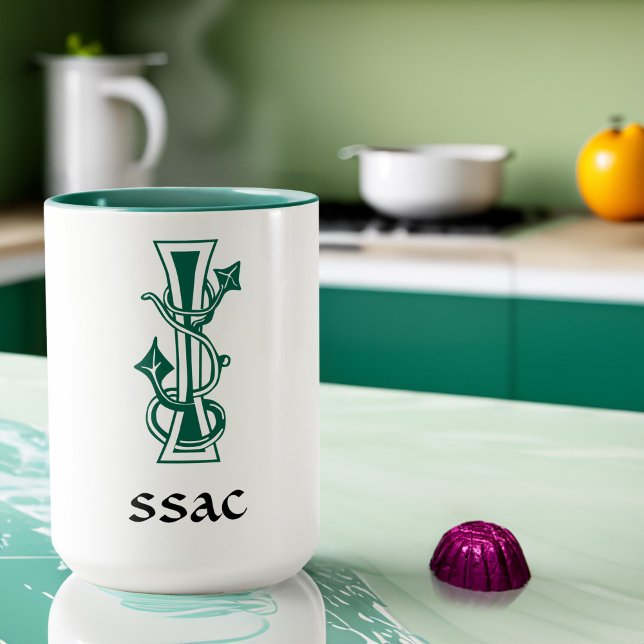 Mediaeval Botanical Decorative Capital I Mug (Creator Uploaded)