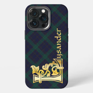 Mediaeval Botanical Decorative Capital L iPhone 13 Pro Case