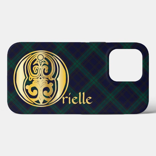 Mediaeval Botanical Decorative Capital O Case-Mate iPhone Case (Back (Horizontal))
