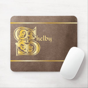 Mediaeval Botanical Decorative Capital S Mouse Pad