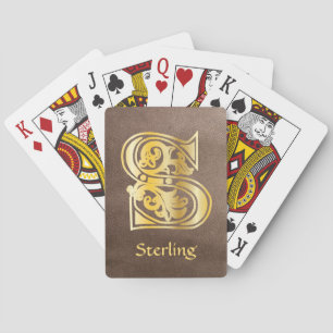 Mediaeval Botanical Decorative Capital S Playing Cards