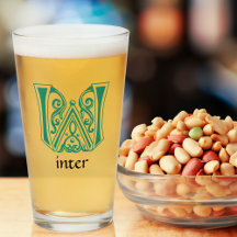 Mediaeval Botanical Decorative Capital W