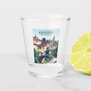 Mediaeval Bridges and Towers North Macedonia Shot Glass