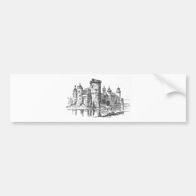 Mediaeval Castle Bumper Sticker (Front)