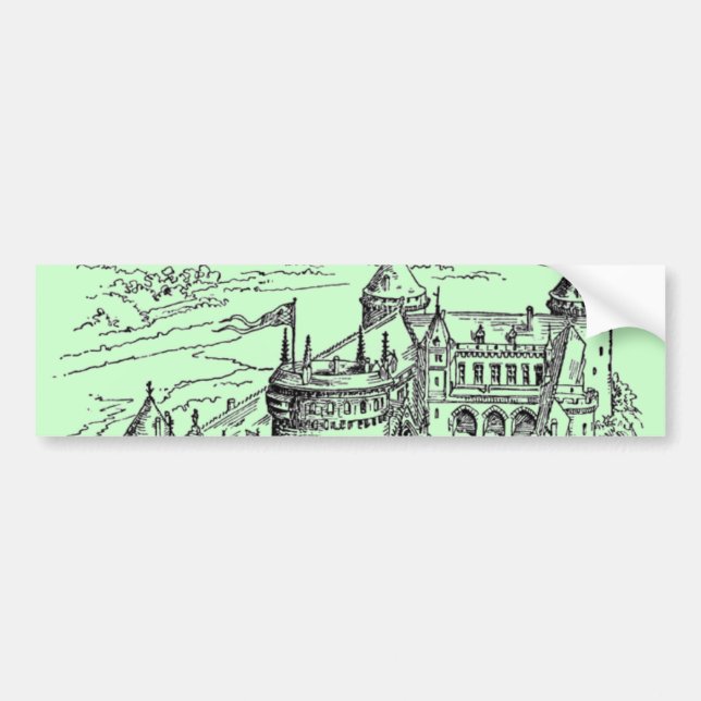 Mediaeval Castle Bumper Sticker (Front)